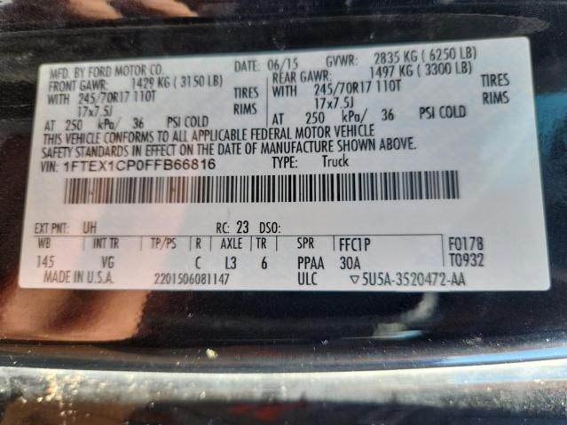 2015 Ford F150 Super Cab