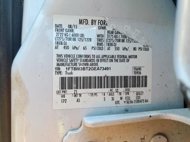 2016 Ford Truck F350 Crew C PU 4X4 C