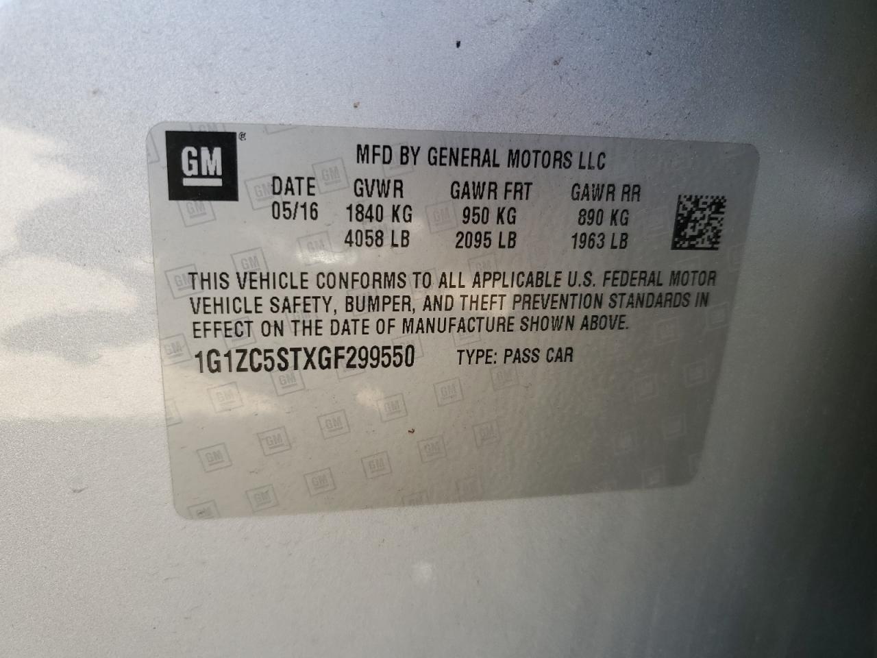 2016 Chevrolet Malibu ls