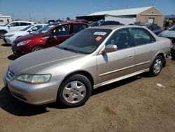 Honda salvage cars for sale: 2002 Honda Accord ex
