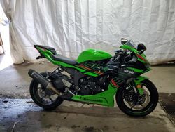 Salvage motorcycles for sale at Ebensburg, PA auction: 2024 Kawasaki ZX636 K