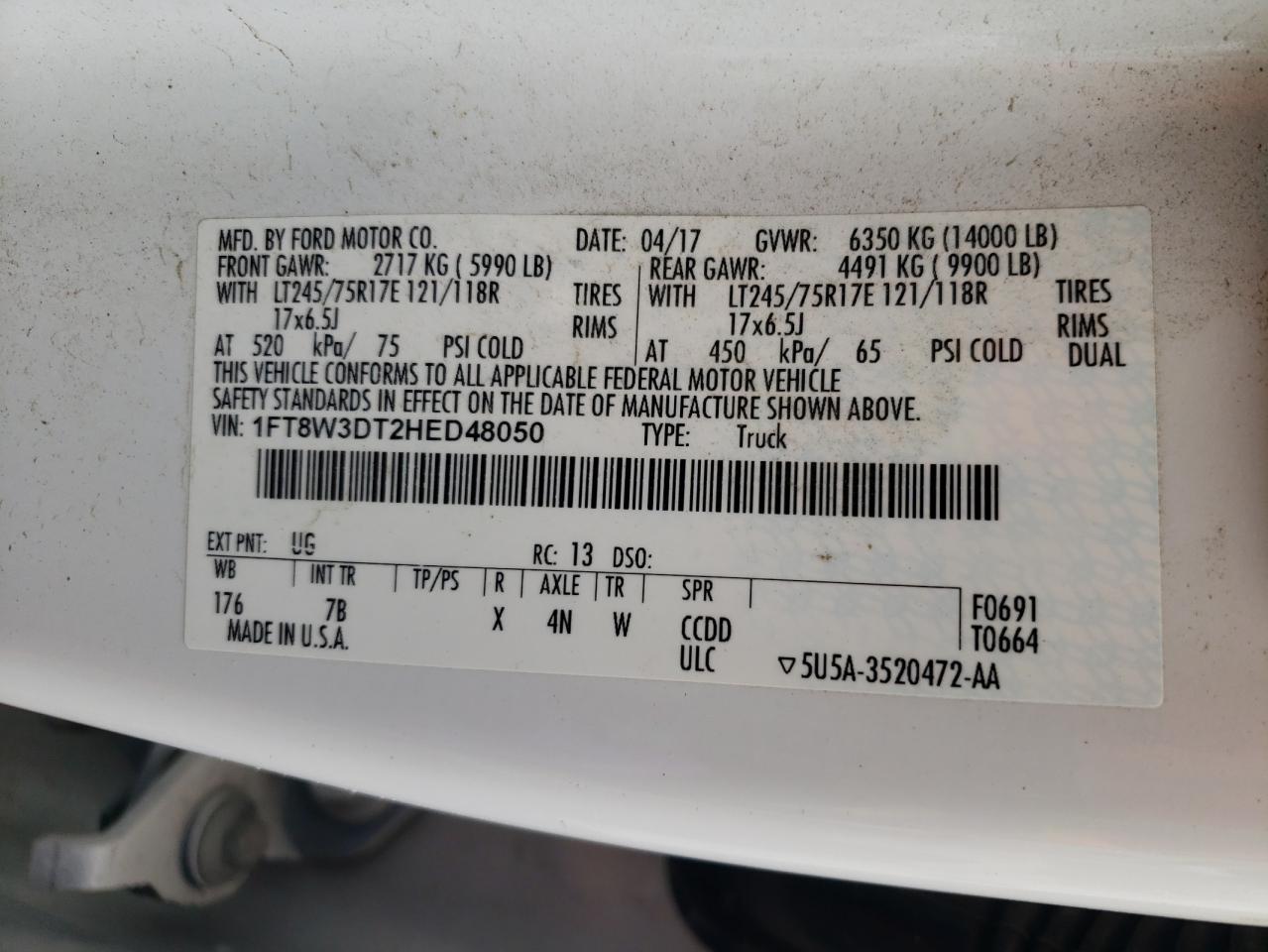 2017 Ford F350 Super Duty