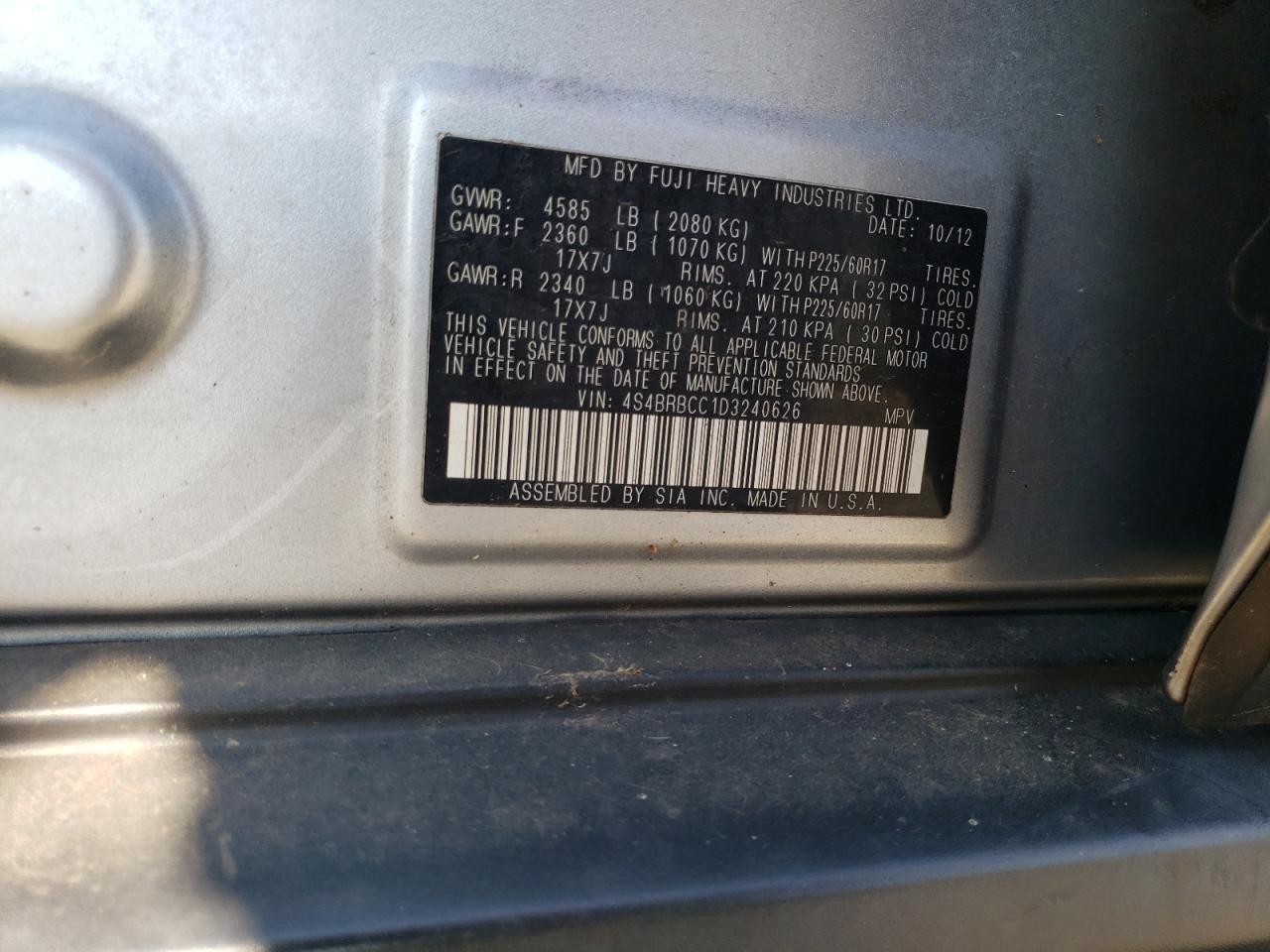 2013 Subaru Outback 2.5i Premium