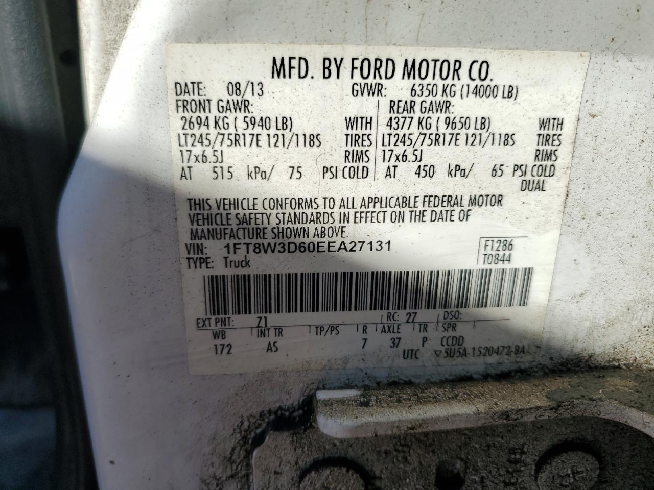 2014 Ford F350 Super Duty