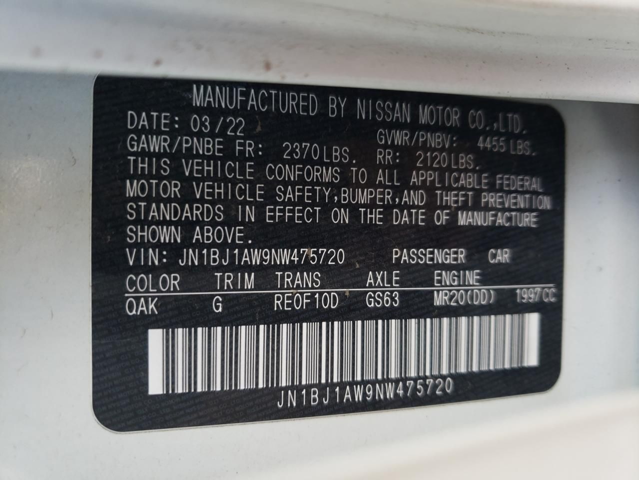 2022 Nissan Rogue Sport s