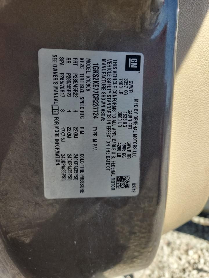 2012 GMC Yukon xl K1500 slt