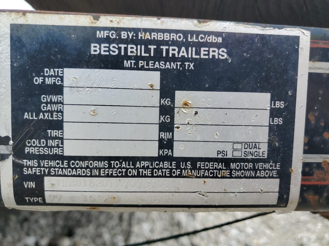 2015 Bestbilt Unknown