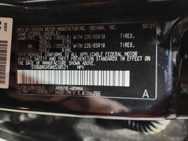2022 Toyota Highlander Hybrid XLE