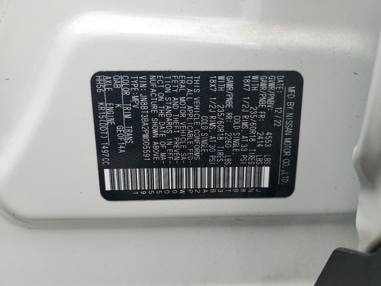 2023 Nissan Rogue sv