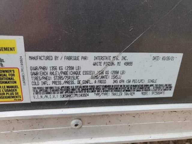 2021 Interstate Enclosed Cargo Trailer