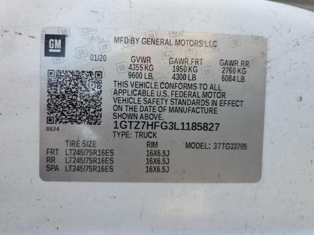 2020 GMC Savana G3500