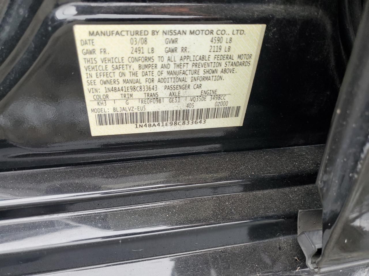 2008 Nissan Maxima se