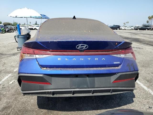 2025 Hyundai Elantra Hybrid Blue