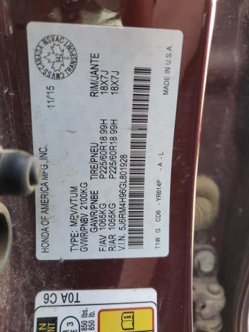 2016 Honda Cr-v Touring