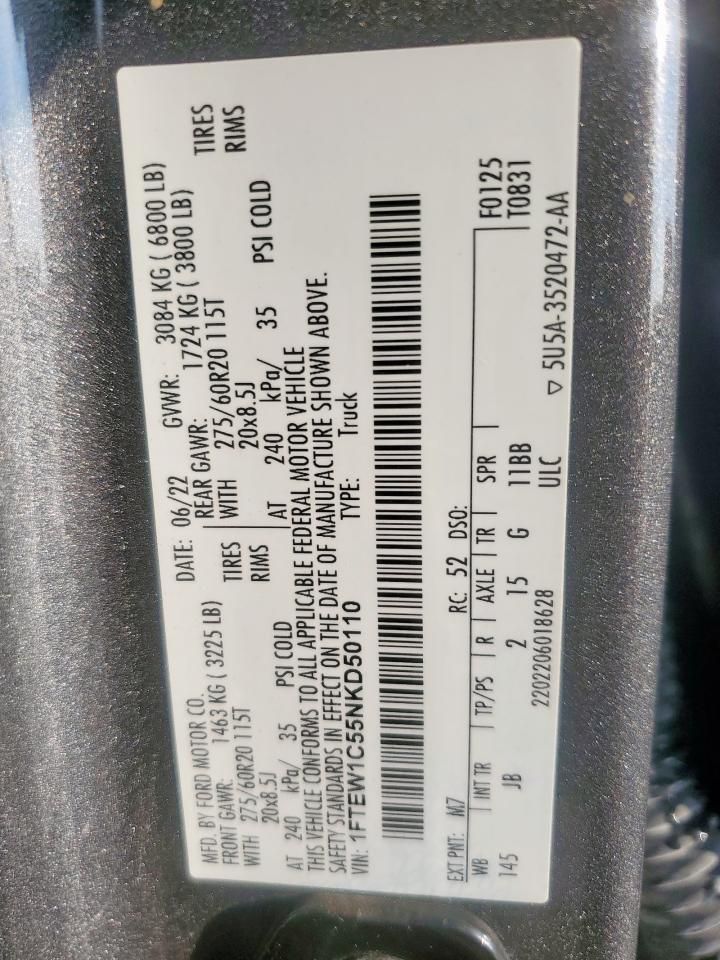 2022 Ford F150 Supercrew