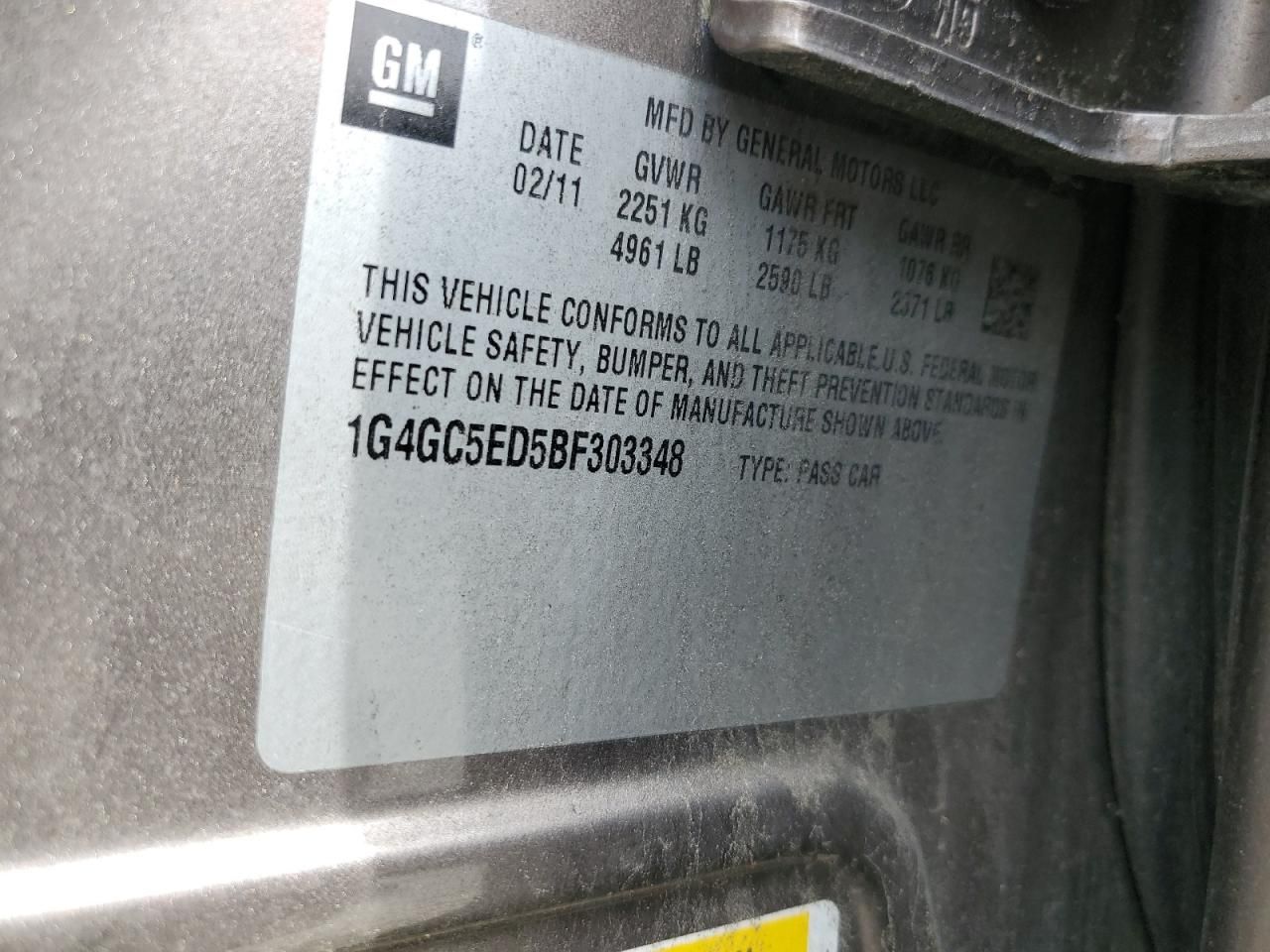 2011 Buick Lacrosse cxl