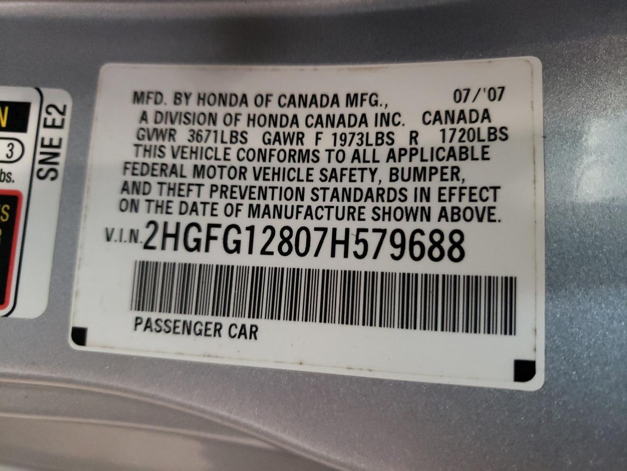 2007 Honda Civic ex