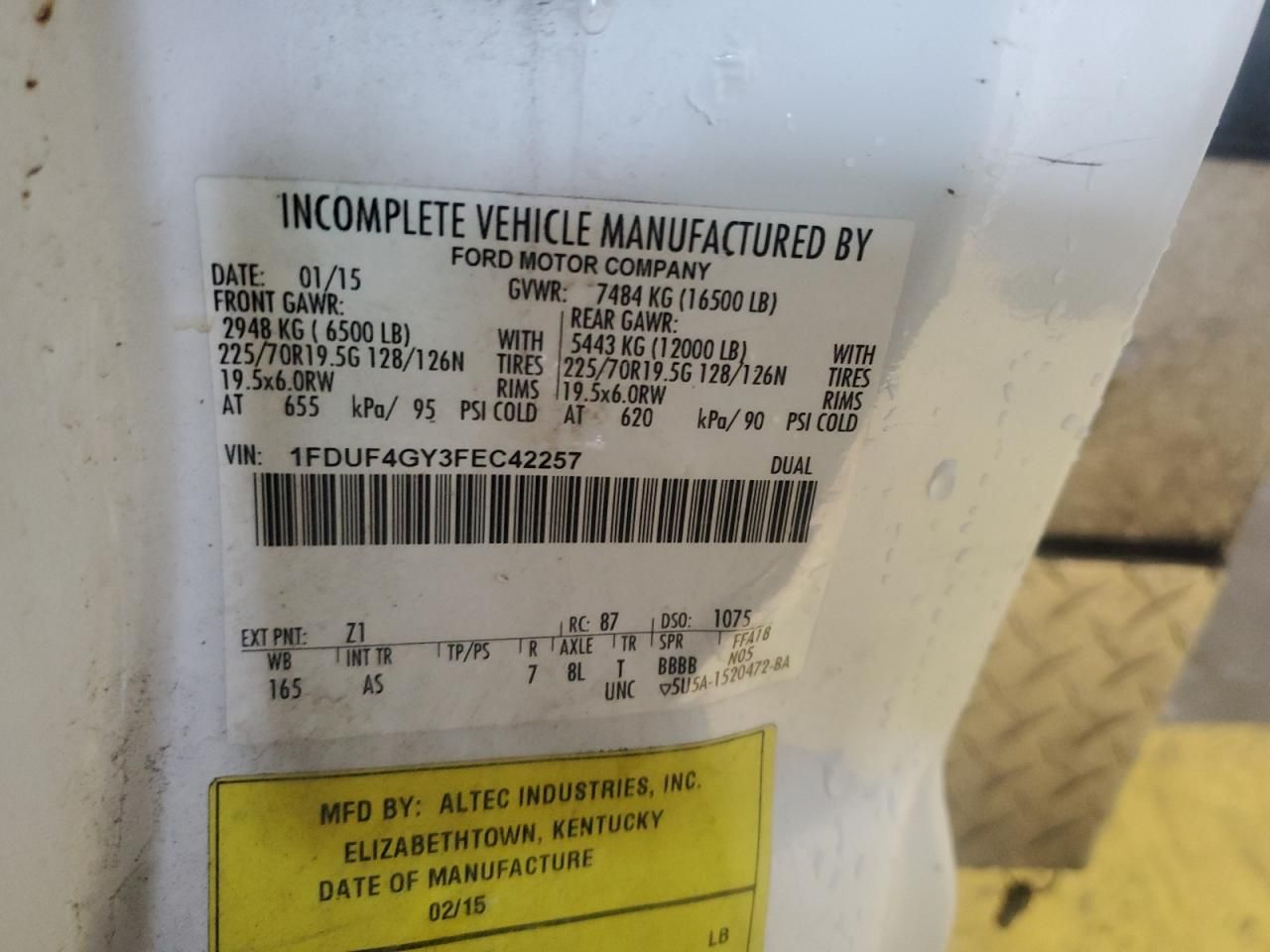 2015 Ford F450 Super Duty