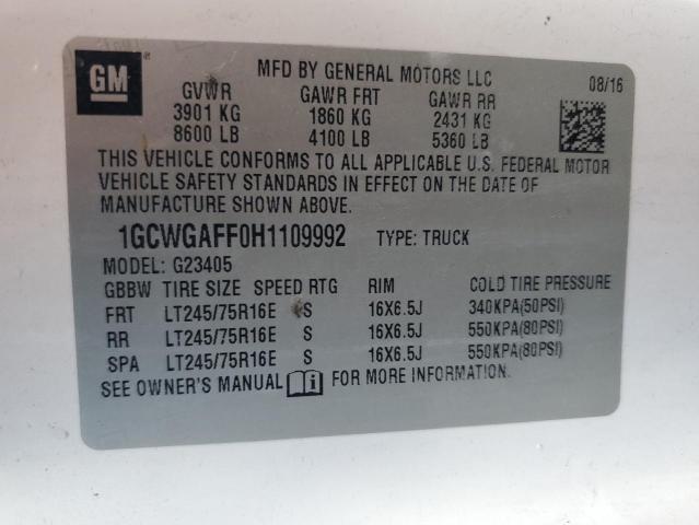 2017 Chevrolet Express G2500