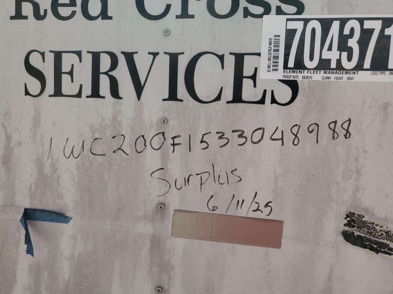 2003 Wells Cargo Enclosed Cargo Trailer
