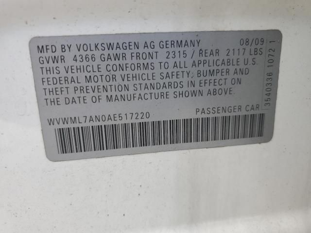 2010 Volkswagen CC Sport