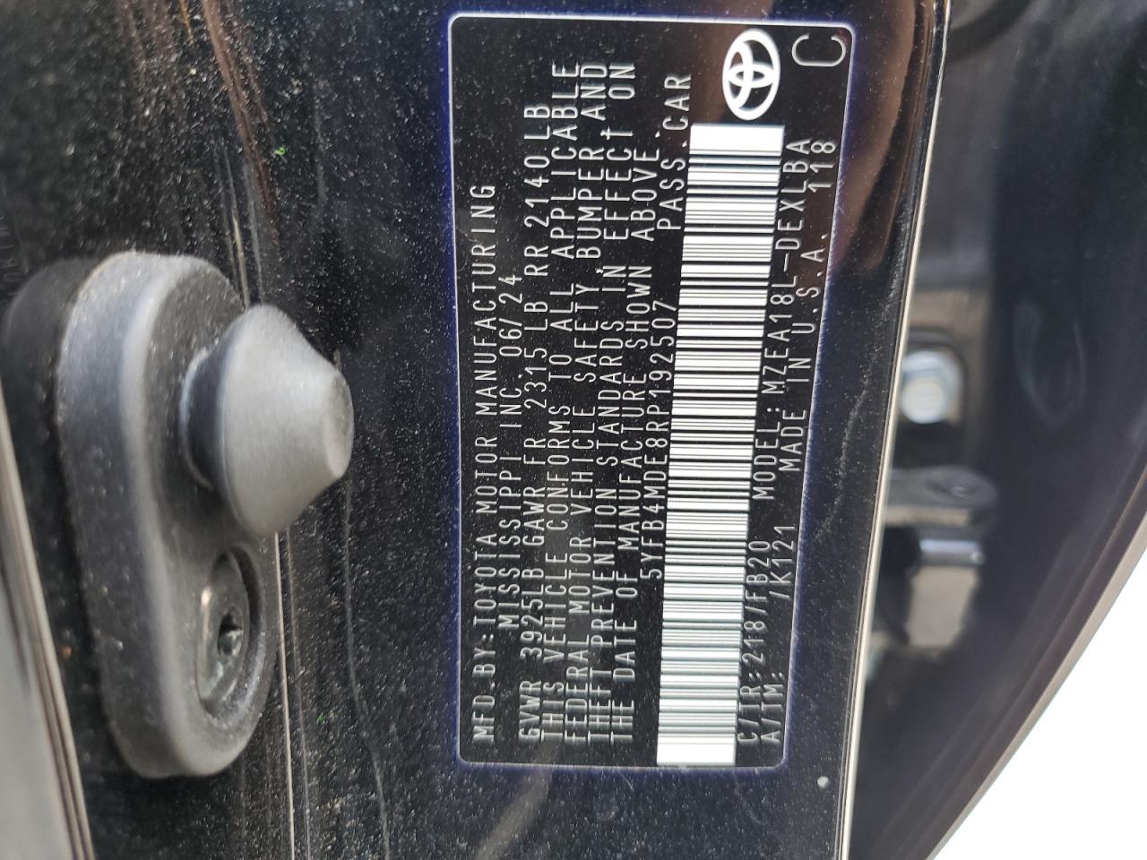 2024 Toyota Corolla le