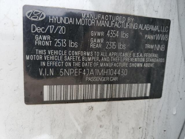 2021 Hyundai Sonata sel