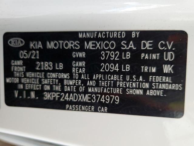 2021 KIA Forte fe