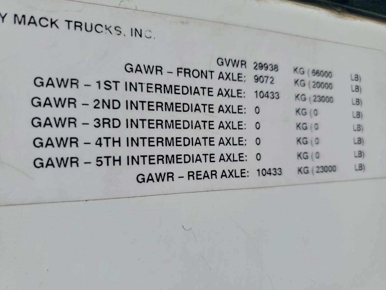 2013 Mack LEU613 Refuse Truck