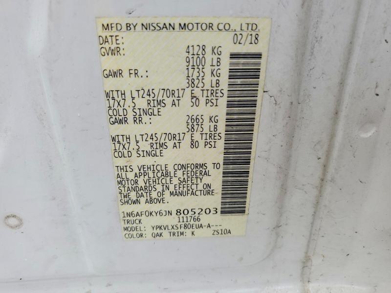 2018 Nissan NV 2500 HD SV