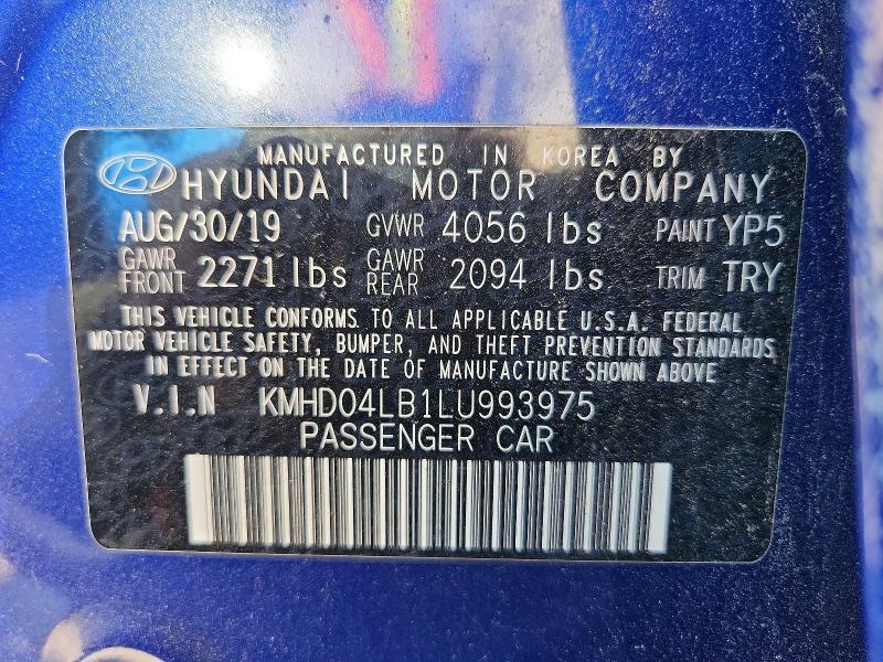 2020 Hyundai Elantra Sport