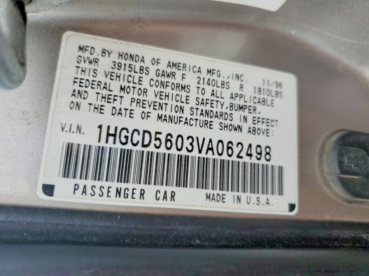 1997 Honda Accord 4D se
