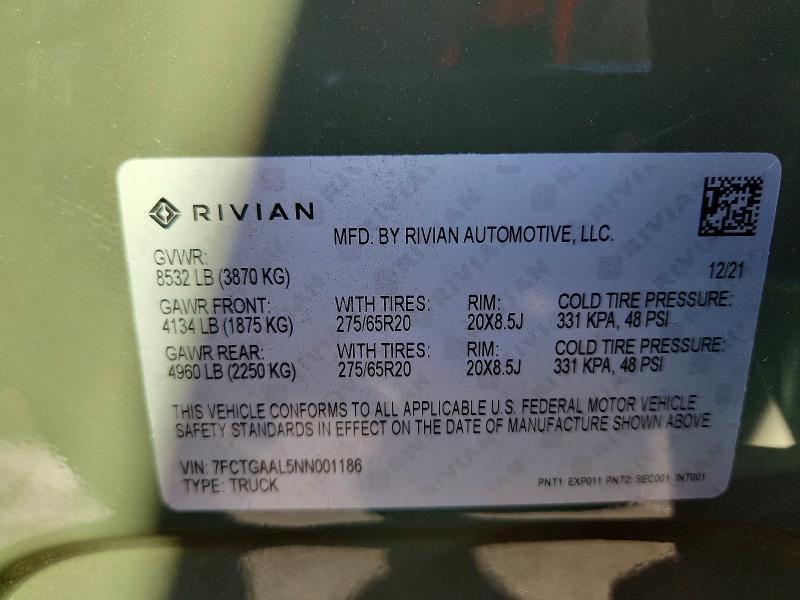 2022 Rivian R1T Launch Edition