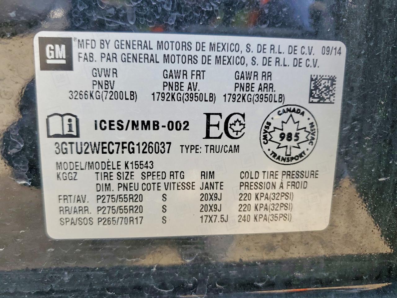 2015 GMC Sierra K1500 Denali