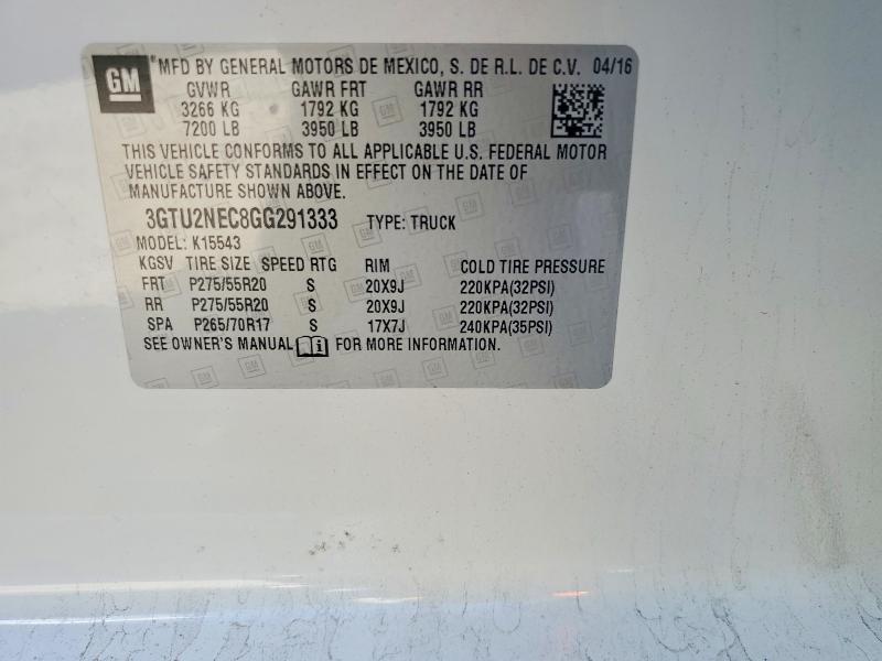 2016 GMC Sierra K1500 SLT