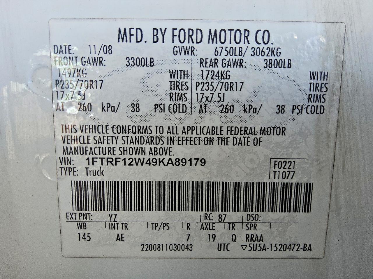2009 Ford F150