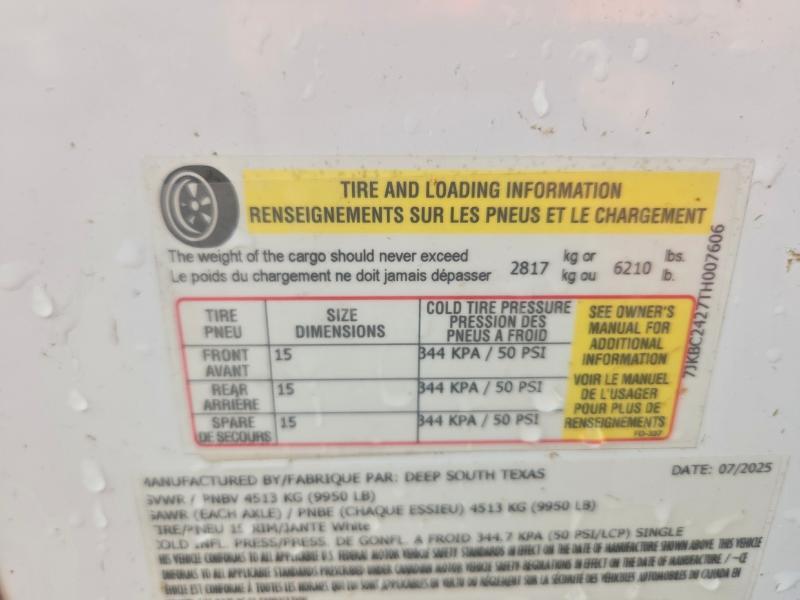 2026 Deep South Texas DS8524TA3 Enclosed Cargo Trailer