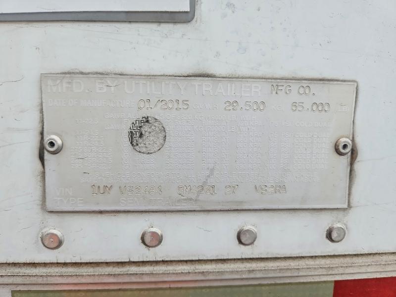 2016 Utility Trailer 2016 Utility VS2RA Refrigerated Van Trailer