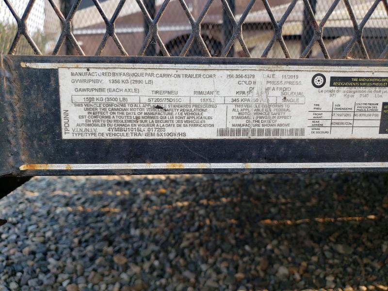 2020 Carry-On Trailer 2020 CARRY-ON 5X10GWHS Utility Trailer