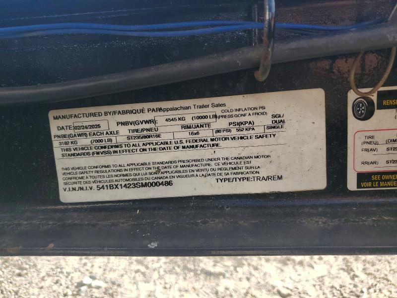 2025 Appalachian Dump Trailer