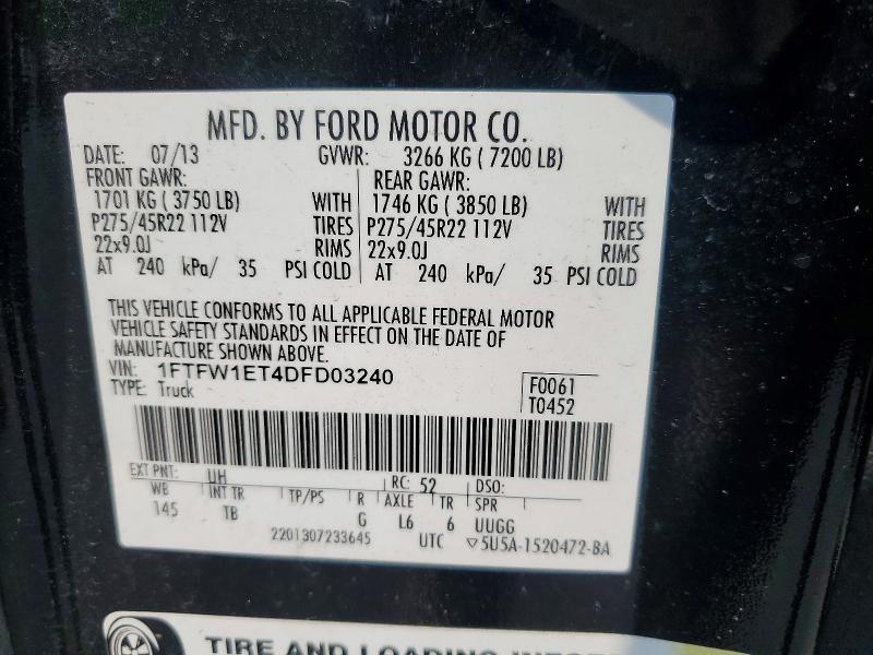 2013 Ford F150 Supercrew