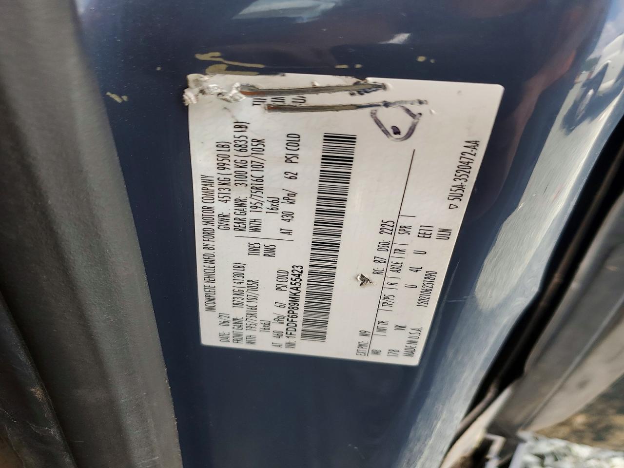 2021 Ford Transit Delivery Truck