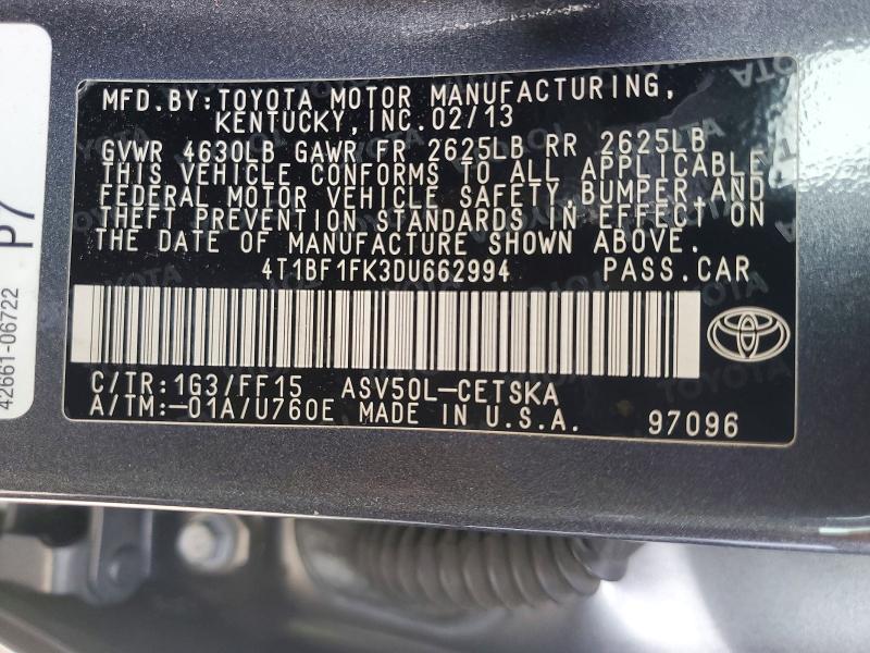 2013 Toyota Camry se