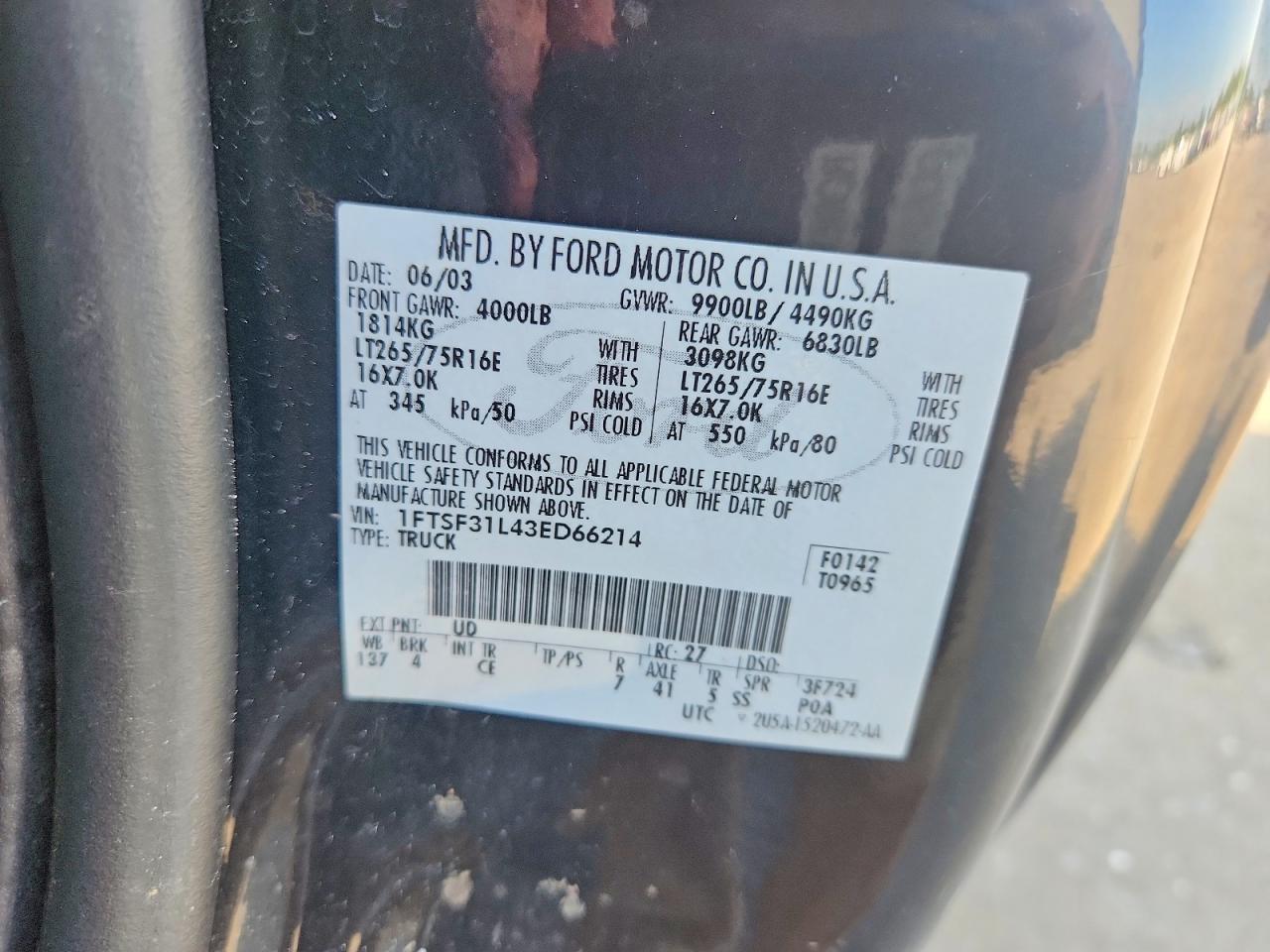 2003 Ford F350 SRW Super Duty
