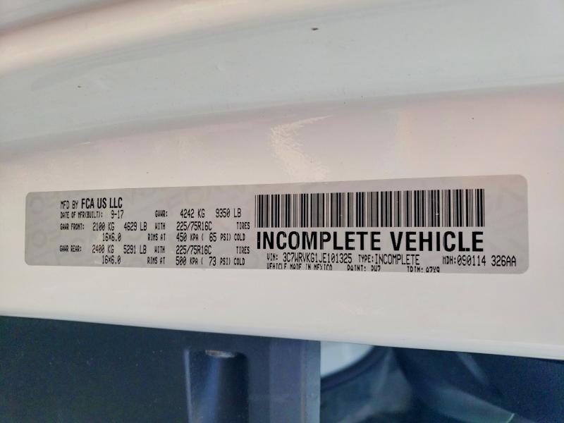2018 Dodge RAM Promaster 3500 3500 Standard