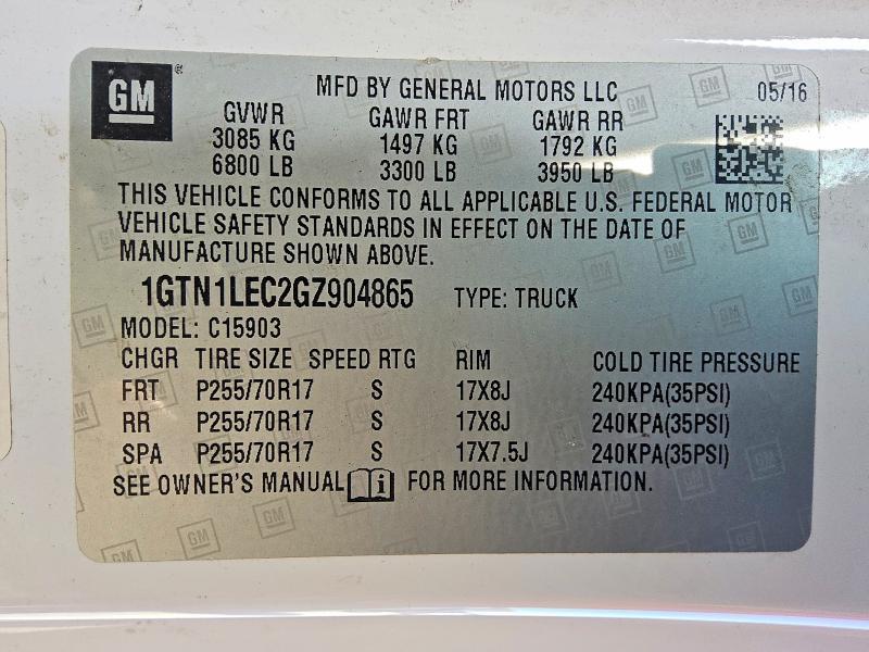 2016 GMC Sierra C1500