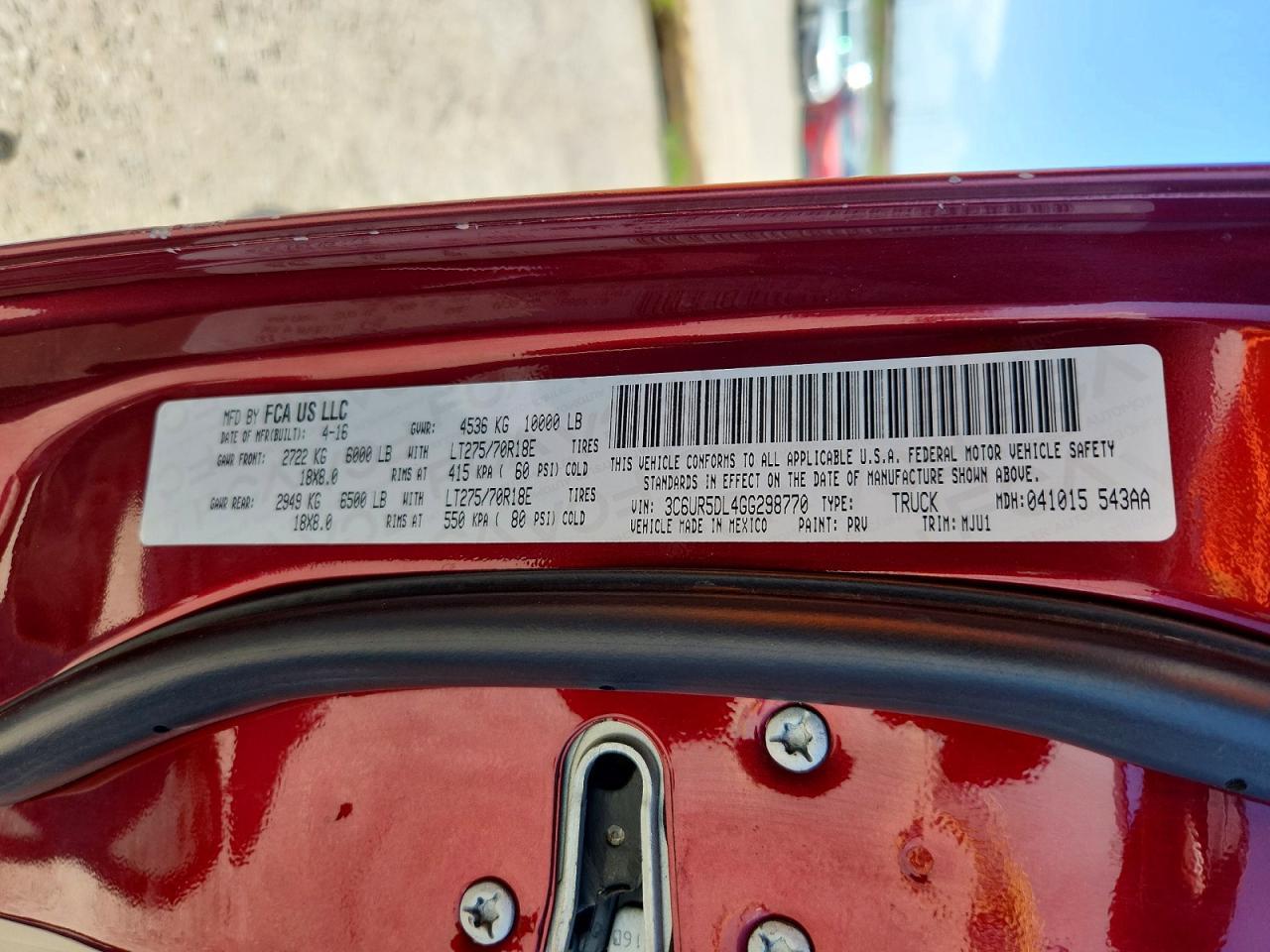 2016 Dodge RAM 2500 SLT