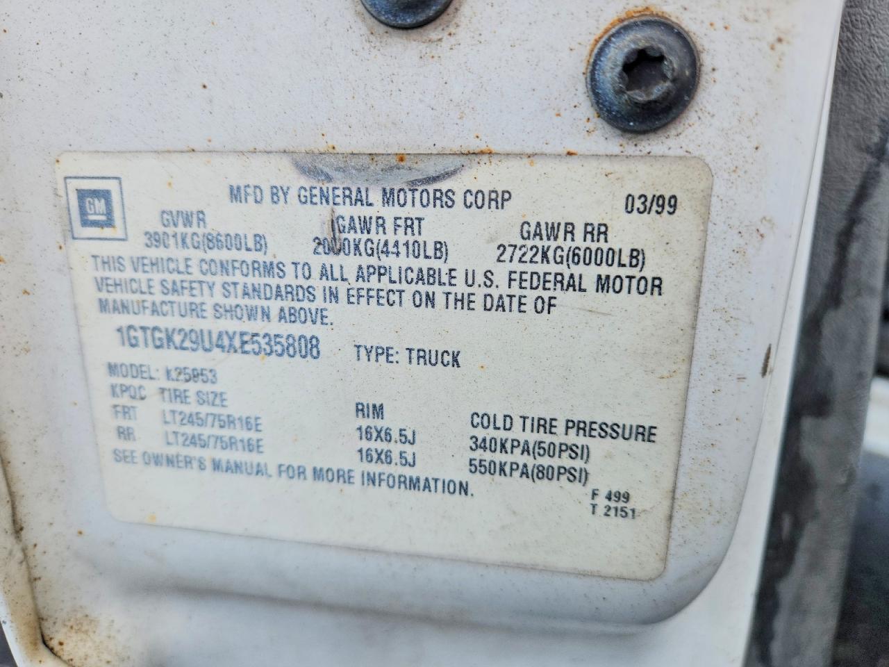 1999 GMC New Sierra K2500