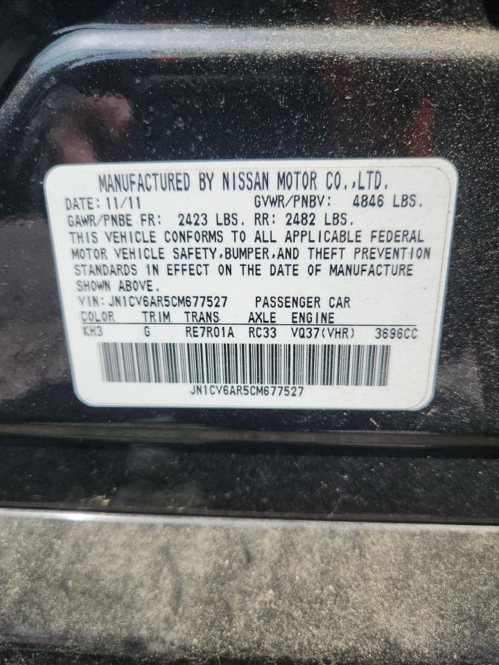 2012 Infiniti G37 Sedan x