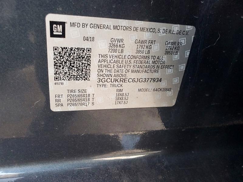 2018 Chevrolet Silverado K1500 LT